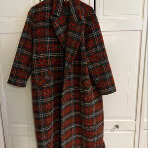 Plaid Fringe Coat (The Korner)
